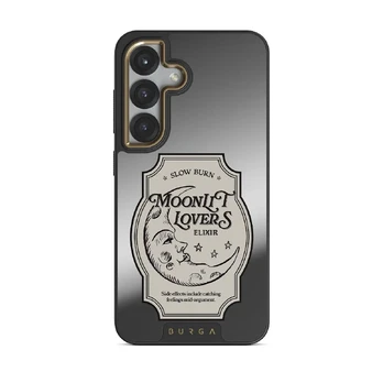 Moonlit Lovers - Samsung Galaxy S25 Plus Case, Elite Mirror (Magnetic) / Gold