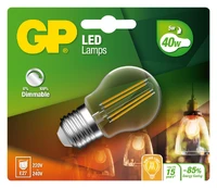 GP - LED Lamp Filament Mini Globe, E27, DIM, 5W (40W), 470lm kaina