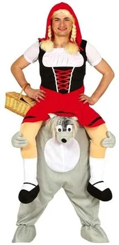 Fiesta Rødhætte og ulven piggy back
