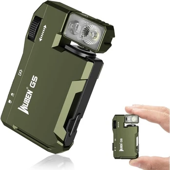 Kompaktiškas EDC prožektorius Wuben G5, 400 lm, su RGB režimais, chaki spalvos