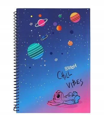 Sąsiuvinis A4 su spirale "disney Stitch", 100 lapų