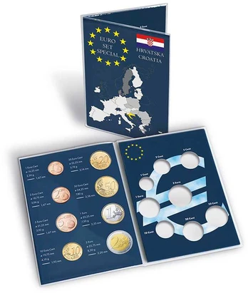 Dėkliukas Kroatijos euro monetų rinkiniui