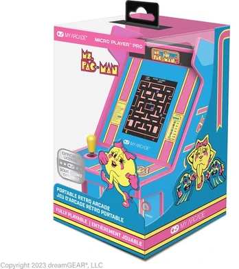 MY ARCADE Micro Player ,,Ms.Pac-Man" nešiojama žaidimų konsolė