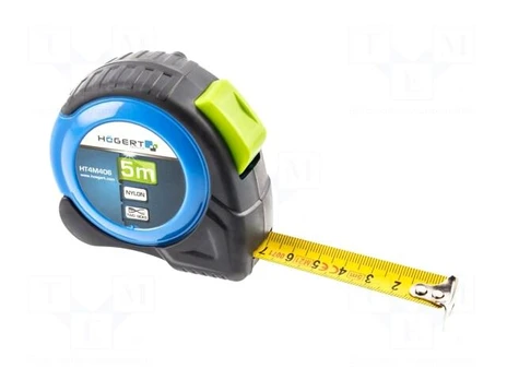 Measuring tape | L: 5m | Width: 19mm | Class: II | double-sided