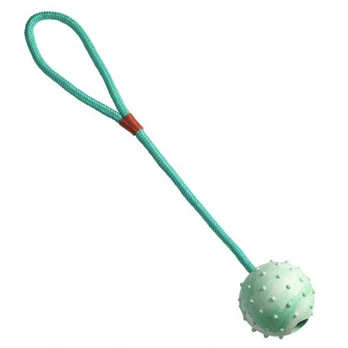 Gimdog Rubber Ball With Rope žaislas šuniui