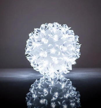 LED girliandos burbulas EV, balta sp.