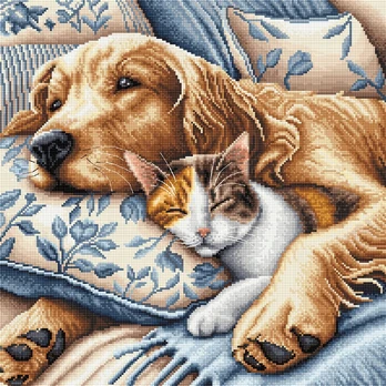 Siuvinėjimo kryželiu rinkinys „Miegas“ 32x32 cm AVA-P196