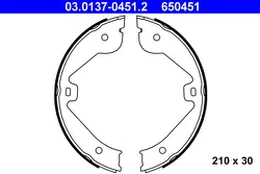 ATE 03.0137-0451.2 Brake shoe set kaina