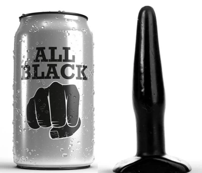 Analinis dildo ALL BLACK 11 cm