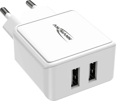 Įkroviklis Ansmann HC212 2x USB-A 2.4 A (1001-0114)