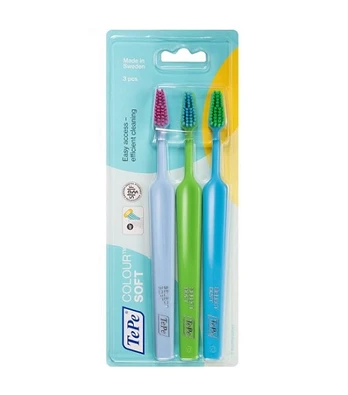 Dantų šepetėlis TEPE šepetėliai select soft 3pack blister