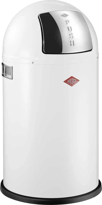 Šiukšliadėžė Wesco Šiukšliadėžė balta 50l Pushboy Wesco