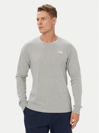 The North Face Marškinėliai ilgomis rankovėmis Evolution Simple Dome NF0A8EU3 Pilka Regular Fit