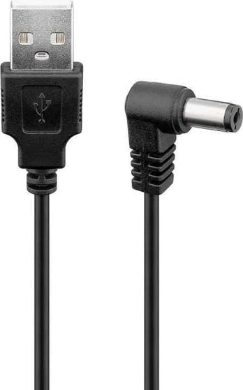 USB maitinimo laidas - DC kištukas 5,5x2,5 Goobay 1,5 m