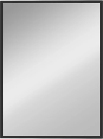 Sieninis veidrodis su MDF rėmu, juodas, 76,2 × 101,6 cm
