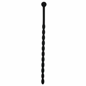 Sinner Gear Silicone Intimate Dilator - Juodas, Flexible Ribbed Design