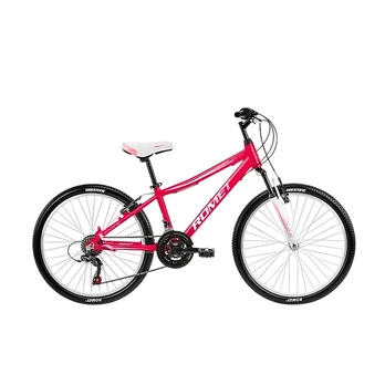 Vaikiškas dviratis, miesto Romet Jolene 2324B91, rožinis, 13", 24"
