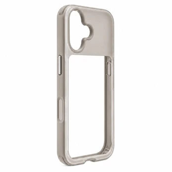 Nugarėlės dėklai Evelatus Apple iPhone 17 LiveCase Hybird Case Stend PC+TPU Silver