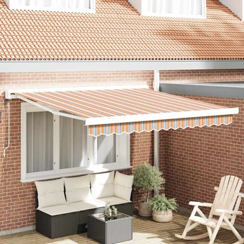 Automatinė įtraukiama markizė dryžuota 350x250 cm
