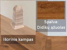 Grindjuostė termoplasto Vox, (43) didikų ąžuolas | Kampas SMART FLEX / IZZI, išorinis