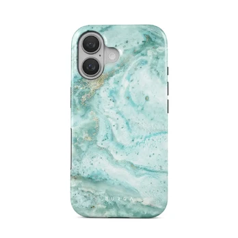 Uluwatu Waves - Teal iPhone 16 Plus Case, Tough (MagSafe) / N/A