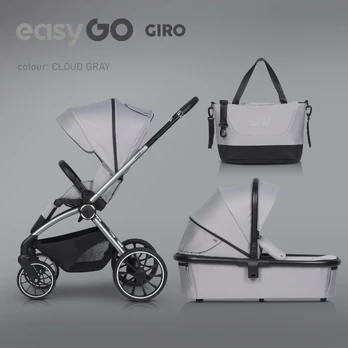 EasyGo Giro Cloudy Gray Vežimėlis 2 in 1