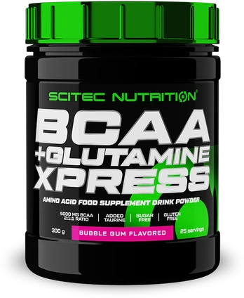 Scitec BCAA + Glutamine Xpress 300g. (Obuolių skonis)