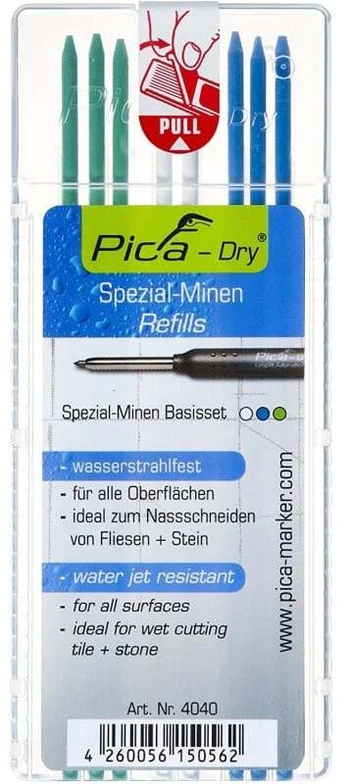 Grafitinės šerdys PICA 4040 2,8mm, 8vnt.