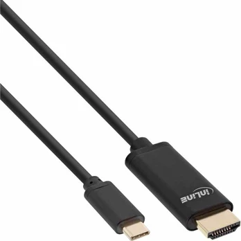 Eaton InLine® USB Ekranas Kabelis, USB-C Stecker zu HDMI Stecker, 5m