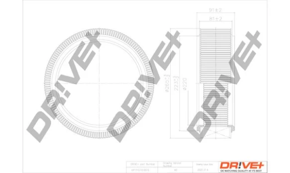 Oro filtras Dr!ve+ DP1110.10.0015