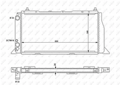 Variklio radiatorius NRF NRF 54603