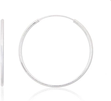 Sidabriniai auskarai –žiedai - 4.1 g. - 45 mm.