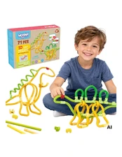 WOOPIE 3D Construction Set 71 pcs Dinosaur Blocks Creative Sticks kaina