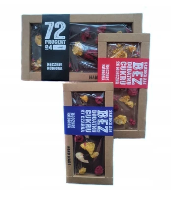 Chocolu šokoladas 3 vnt. rinkinys su vaisiais
