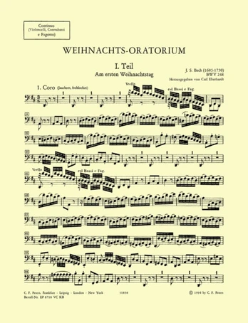 Christmas Oratorio BWV 248 (Cello/Bass Part)