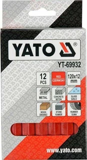 YATO KREDA TECHNICZNA 12szt. RAUDONA kaina