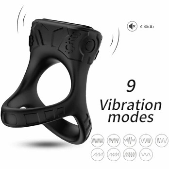ARMONY Ring Vibrator Multiposition Black - 9 Modes, Waterproof, USB