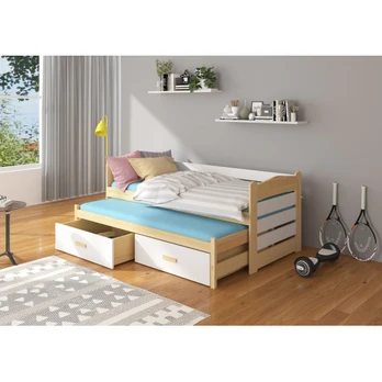 Double bed with mattresses TIARRO 180x80