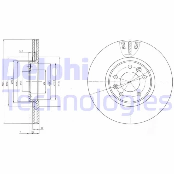 Stabdžių diskas DELPHI BG4150