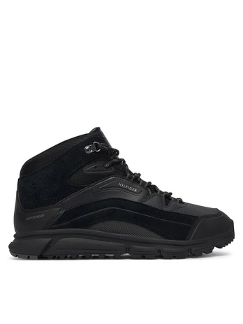 Žygio batai Tommy Hilfiger Hilfiger Wp Mix Chukka Runner FM0FM06022 Juoda