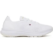 Laisvalaikio batai Tommy Hilfiger Th Knit Runner FW0FW08813 Balta