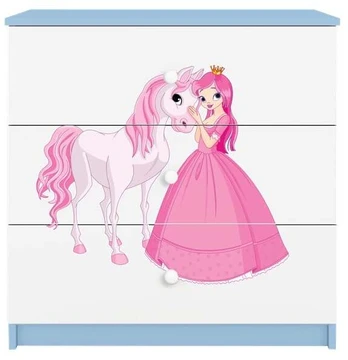 Mėlyna Komoda babydreams princesė