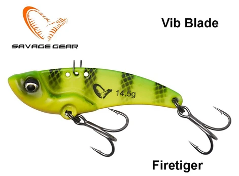 Savage Gear Blizgė VIB Blade Sinking Firetiger 14 g