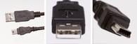 Kabelis USB MicroConnect USB-A - miniUSB 1 m Juodas (USBAMB51)