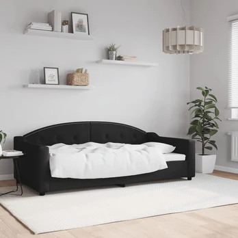 Lova Sofa, juodos spalvos, 90x190cm, audinys