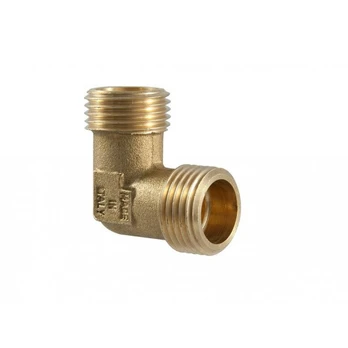 Alkūnė TMD brass, 1/2", 90°, išoriniai sriegiai