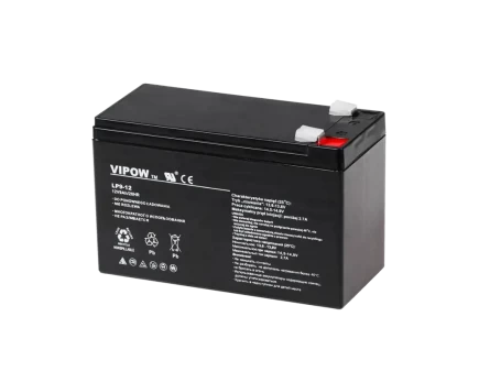 "VIPOW" 12V 9Ah gelio akumuliatorius
