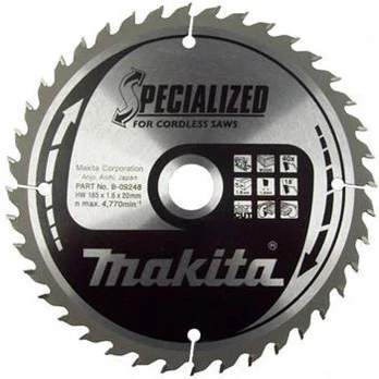 Pjovimo diskas Makita b-32960, 165x20x1,6mm 40T 18° BSS610
