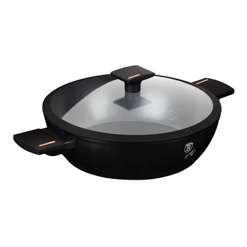 Puodas su dangčiu BERLINGERHAUS MONACO, juodos sp., ø28 cm