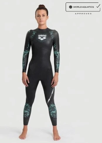 Arena Powerskin Storm hidrokostiumas moterims, juodas